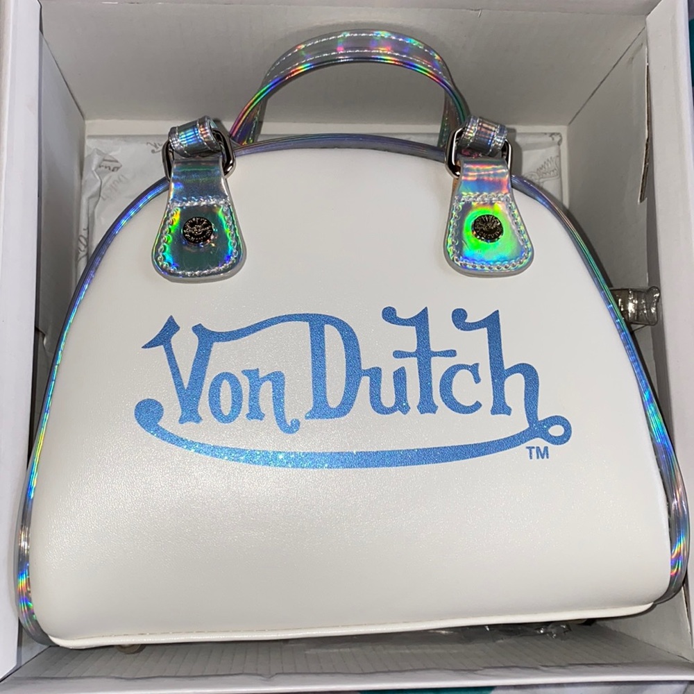 Von Dutch Holographic Small Bowling Bag